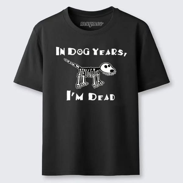Magmoo Funny Meme Old Dog Dead In Dog Years Vibe Classic T-shirt
