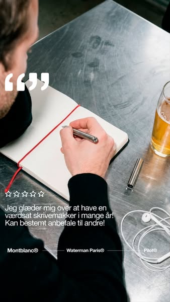 Din sidste kuglepen leveres nu også med en original Montblanc®-blækpatron.
