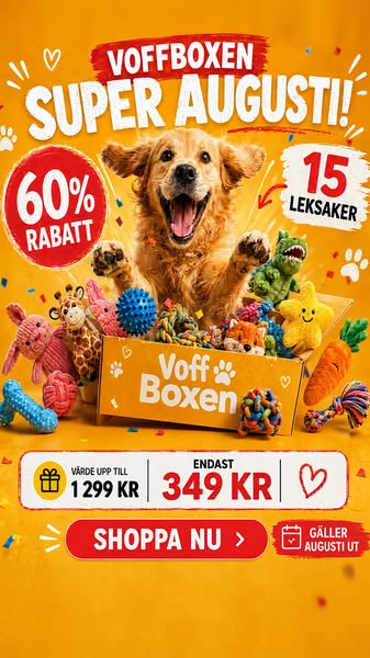 15 hundleksaker för endast 449 kr!