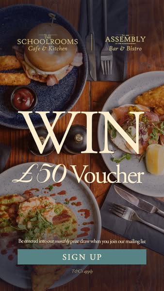 Join Our Mailing List For Your Chance To Win A £50 Voucher
