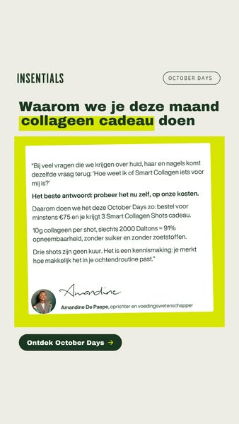 3 gratis collageenshots bij je bestelling