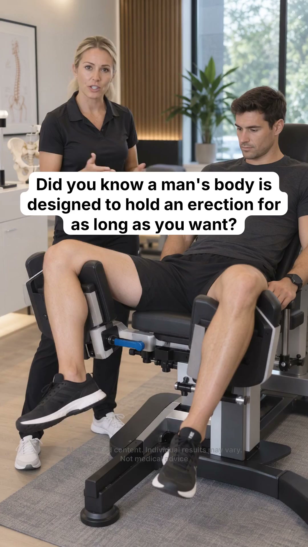 Did you know a man’s body is designed to hold erection for as long as you want?