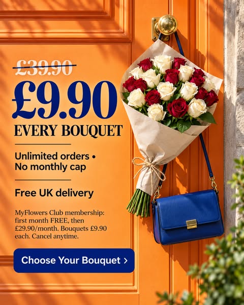 £9.90 Any Bouquet