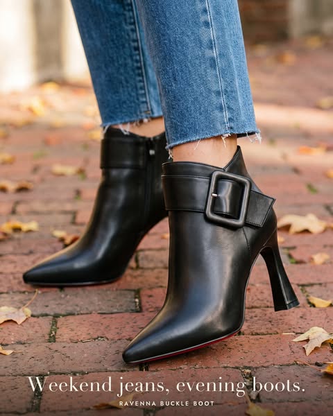 Ravenna Buckle Ankle Boot
