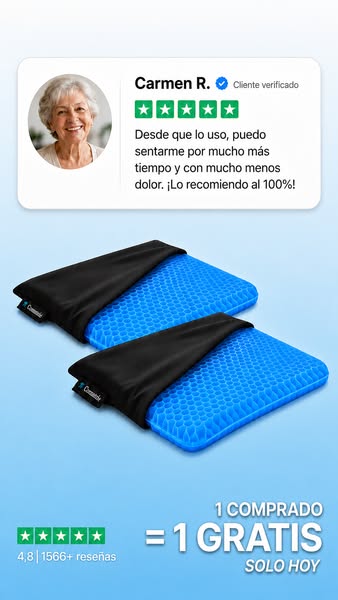 ¿DOLOR AL SENTARTE? PRUEBA EL COJÍN DE GEL
