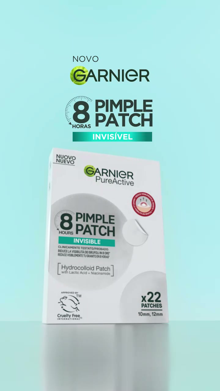 Garnier Pure Active Pimple Patch INVISÍVEL 8h Adhesivo invisível para borbulhas