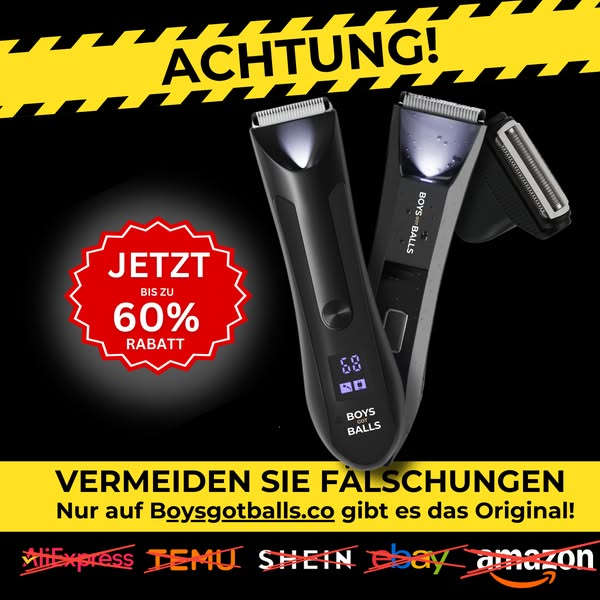 60% Rabatt - auf den Körper- und Intimrasierer!