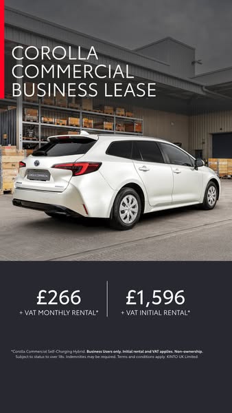 Toyota Corolla Commercial Self-Charging Hybrid Business Lease