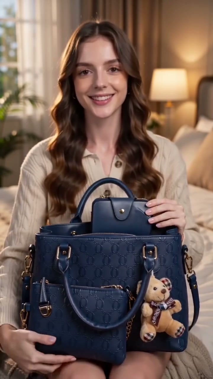 Women's Multifunctional 4-in-1 Leather Handbag