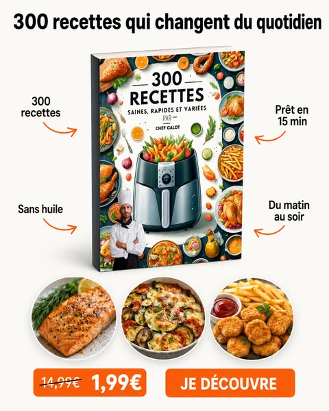 300 Recettes de Chef à l'Airfryer !