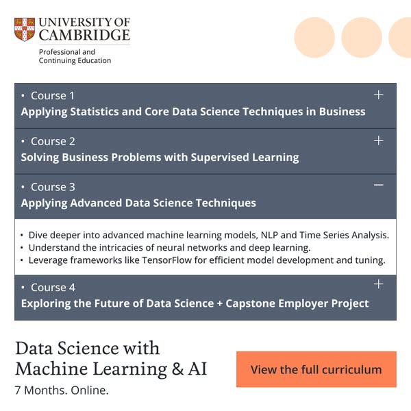 Cambridge PACE | Data Science with Machine Learning & AI