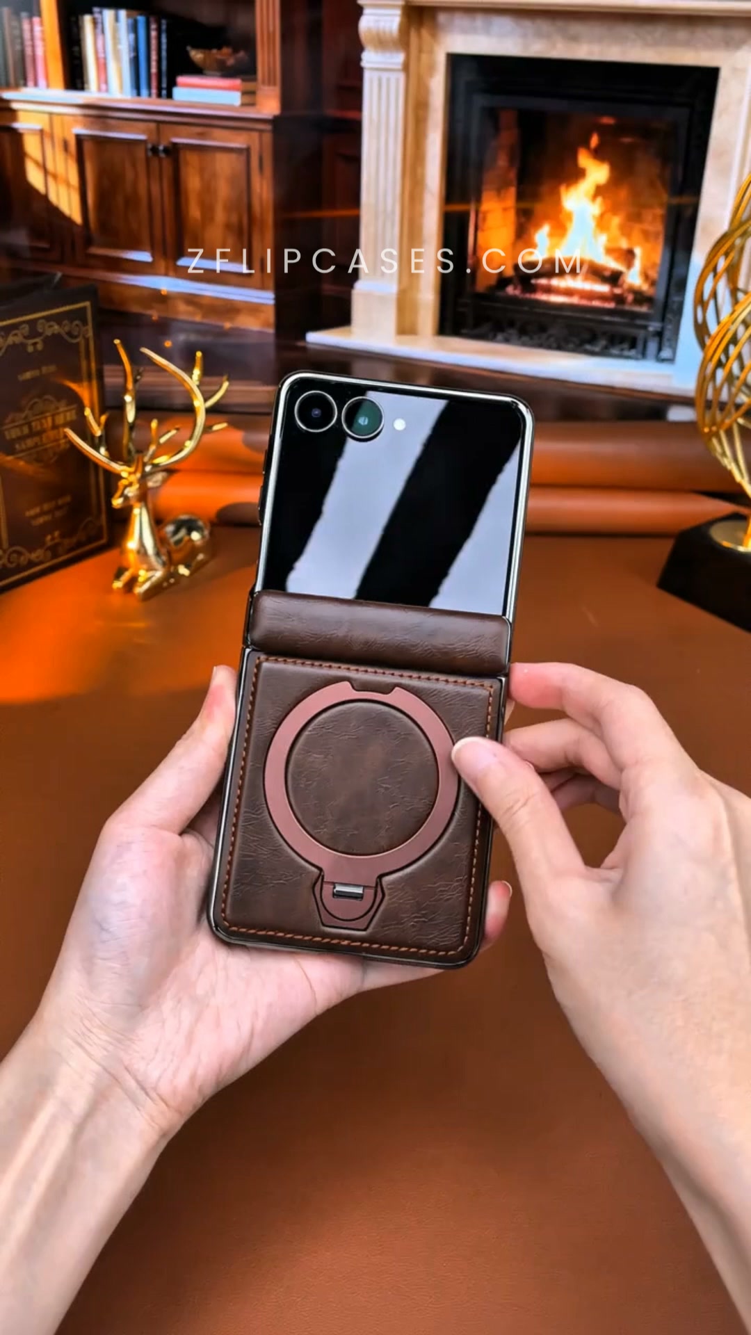 Hold Your Z Flip 8 With One Finger. Stand It Up in Seconds.