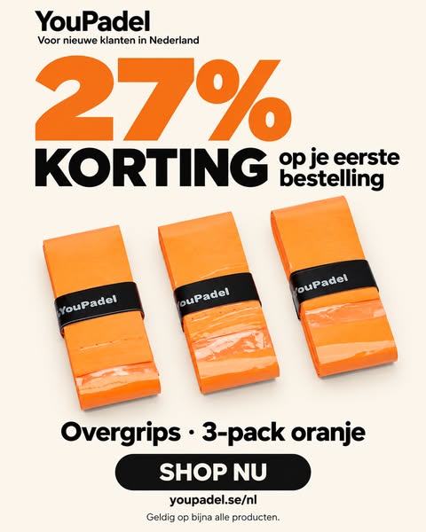 Overgrip 3-pack Orange: 27% korting