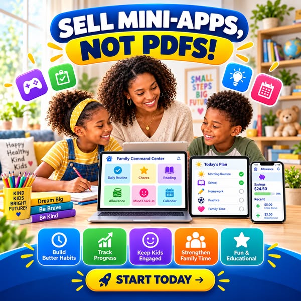 50 Kids & Parenting Mini-Apps You Can Resell As Your Own