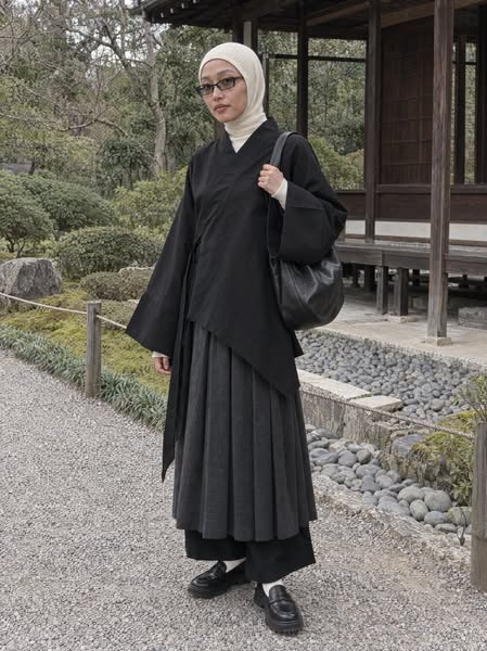 97% Cotton Asymmetrical Kimono