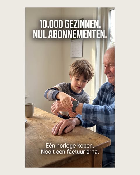Horloge met valdetectie - zonder abonnement