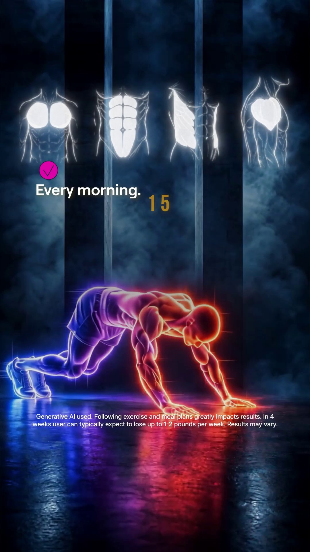 For Big Guys: Start Fifteen Today. Build Steady Strength.
