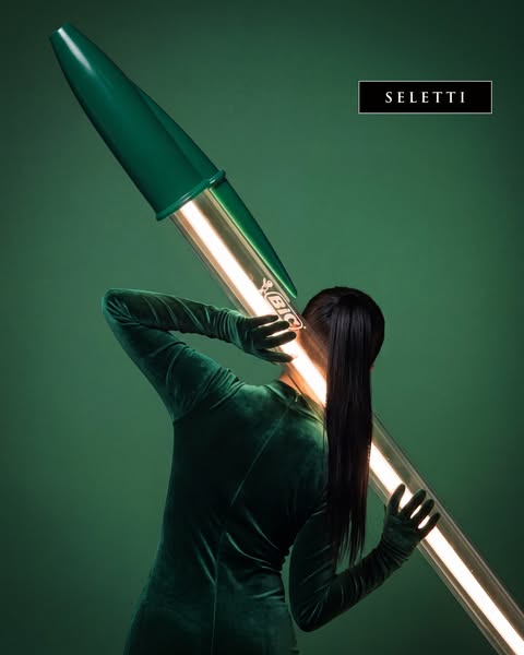 Seletti New in: Bic Lamp Green