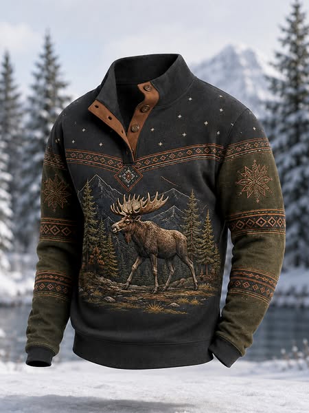 Nordisk Vildmark Kollektion | Älg, Varg & Korp Tröjor