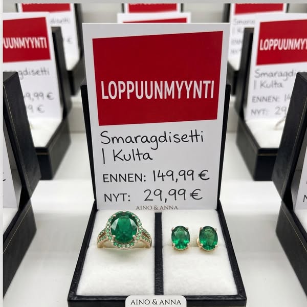 Näyttää 150€. Sinulle 29,95€.