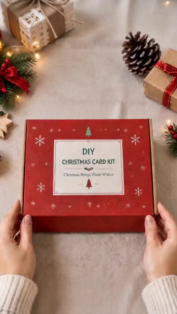 Merry Christmas Greeting Card DIY Kit