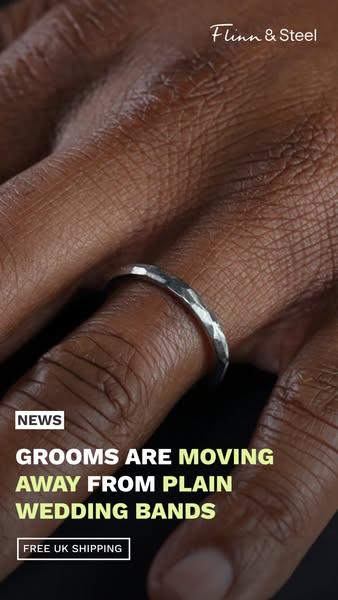 Textured Wedding Rings With Personality