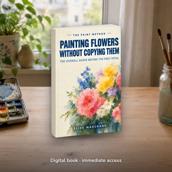Painting Flowers Without Copying Them: the overall shape before the petal