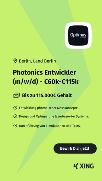Nur wenige Klicks zum neuen Job