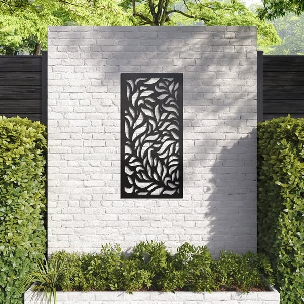Plume Decorative Panel / 18mm / Black / 120cm x 60cm