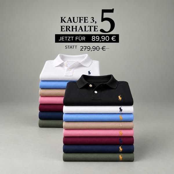 5 Premium Polo – nur 89,90€