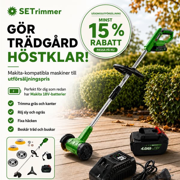 Makita-kompatibla maskiner på utförsäljning