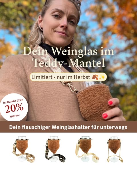 Weingenuss to go - kuschelig & hands-free!