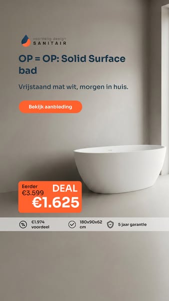 Davina vrijstaand bad: OP = OP
