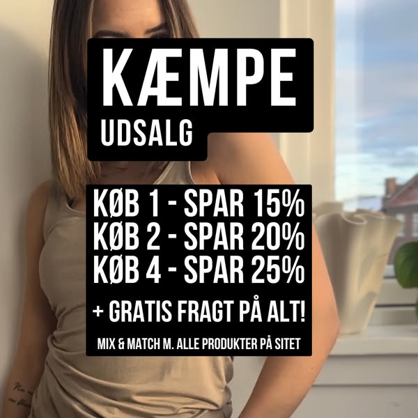 KÆMPE UDSALG: Byg din egen rabat op til 25%
