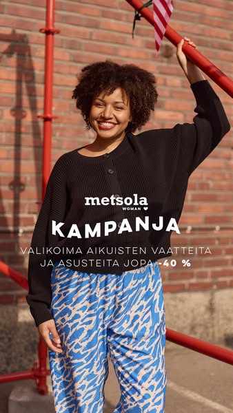 Aikuisten vaatteet jopa -40 % 30.8. asti!