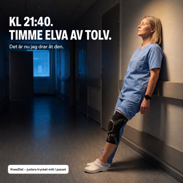 Knäortos med justerbart stöd
