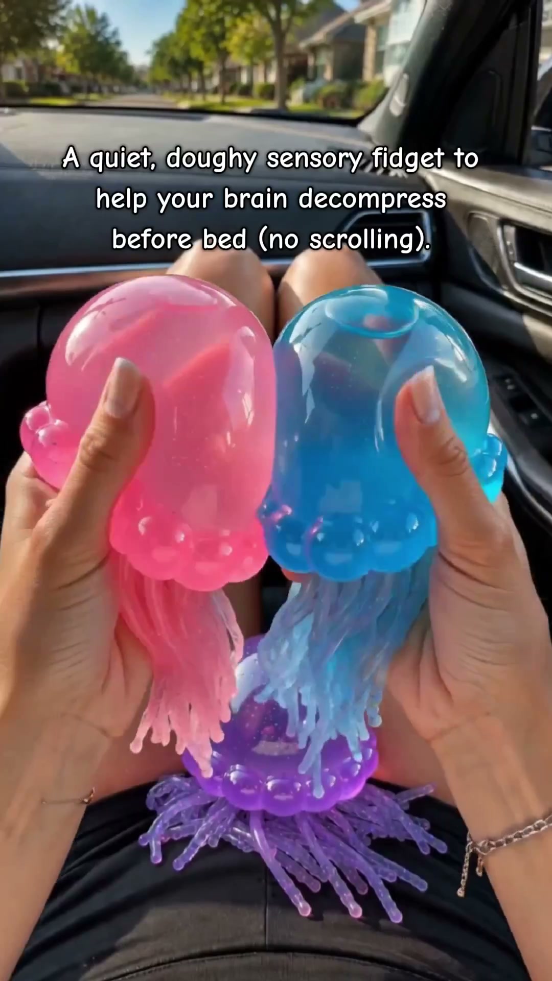 Jellyfish Stress Relief Toys – Glitter Squishy Toy