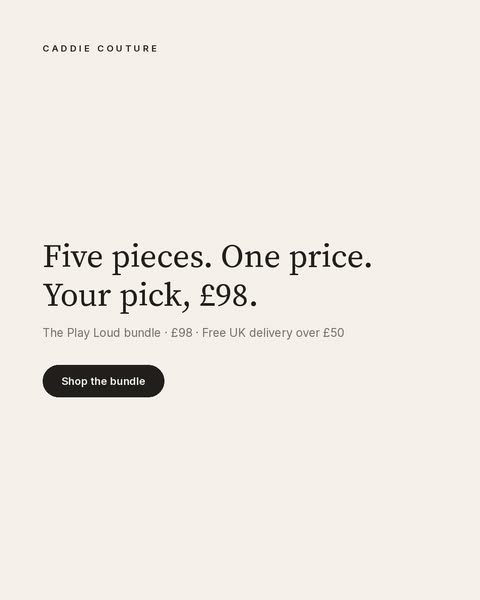 Five pieces. One price.