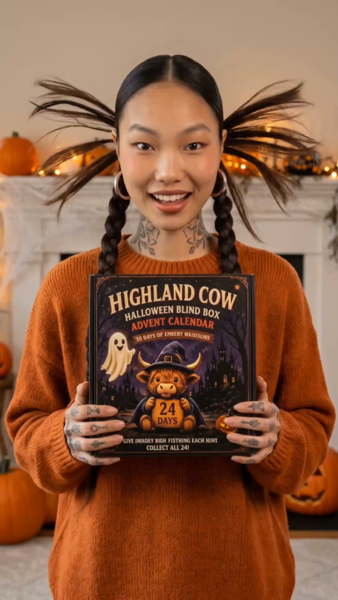 2026 Highland Cow Halloween Countdown Calendar