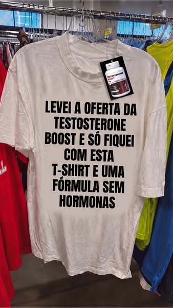 A piada é a t-shirt, a fórmula é real