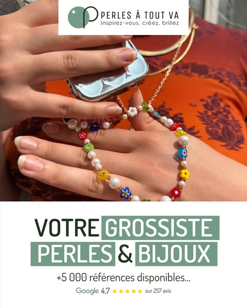 Votre fournisseur en gros de perles et bijoux en ligne !