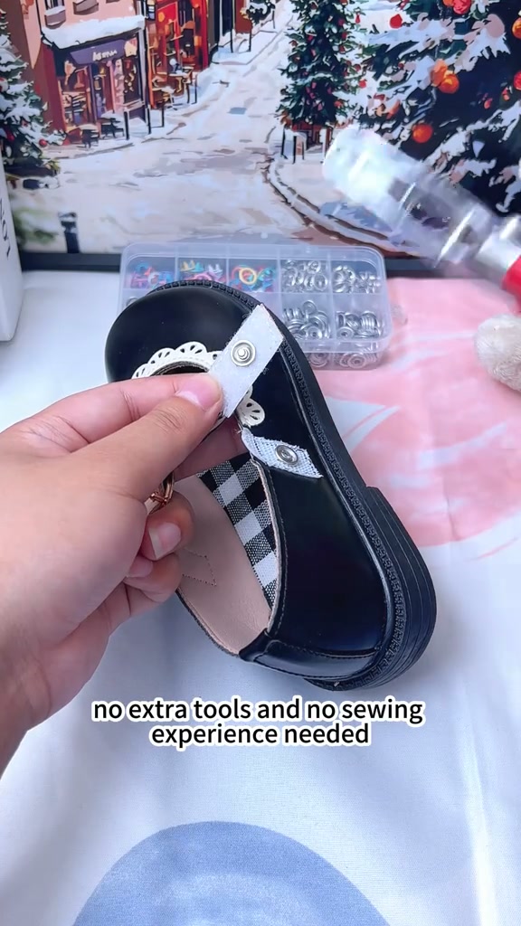 DIY Button‑Sewing Kit – Rust‑Proof Copper Snaps, Hand Plier, Multi‑Colour