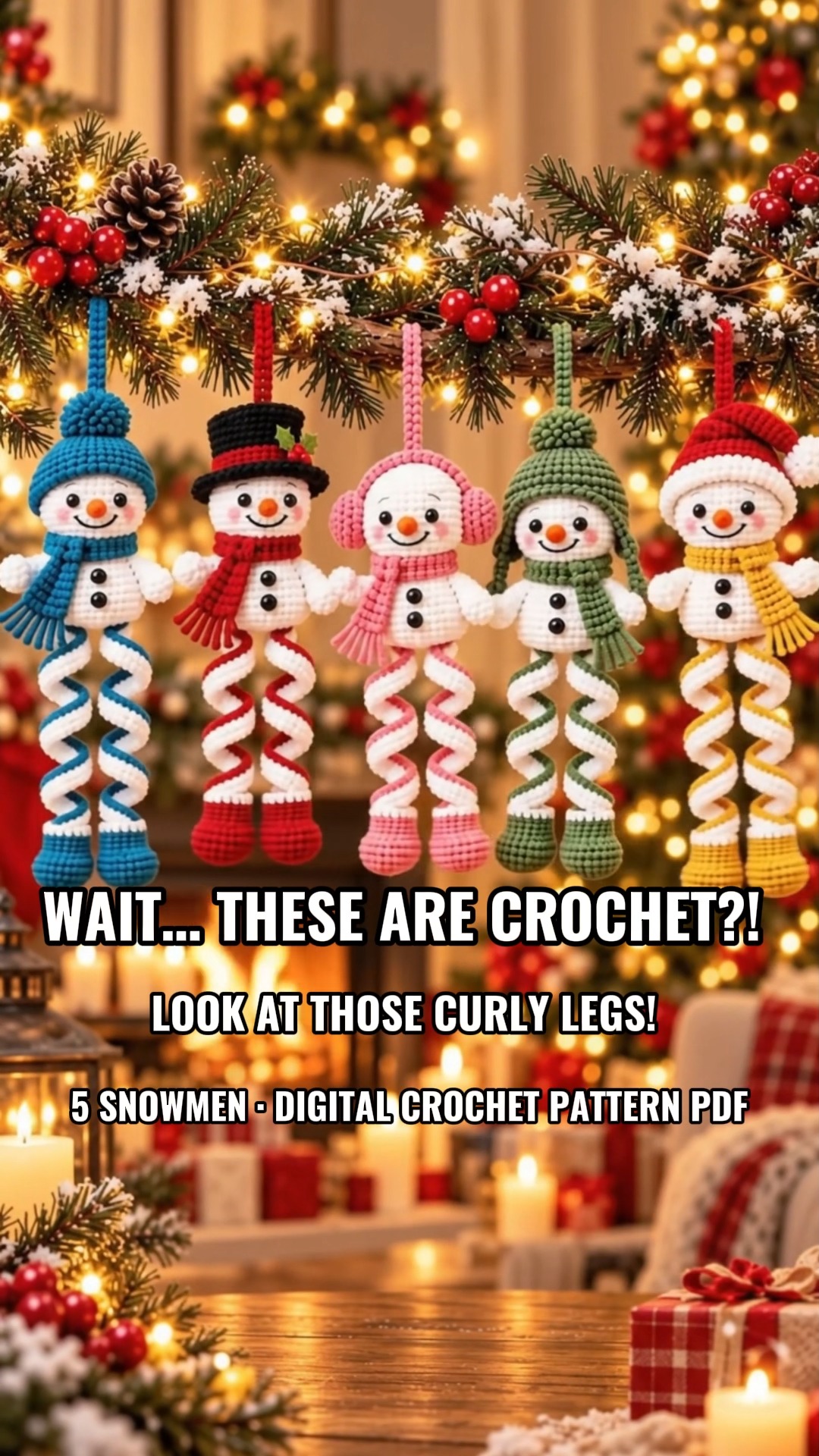 Crochet Your Own Christmas Snowmen!