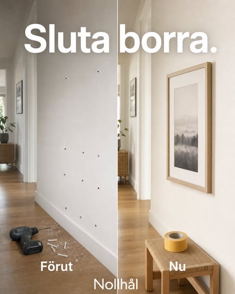 Sluta borra – häng upp allt
