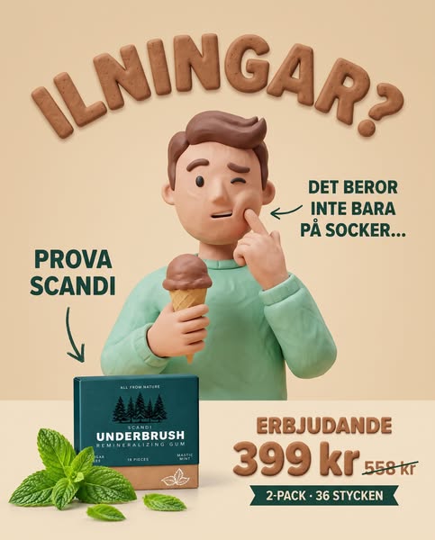 Ett tuggummi som förändrar dina tänder.
