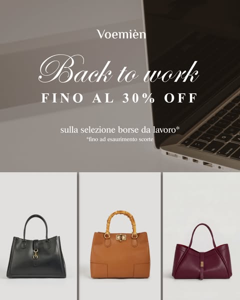 Fino al -30% su tutte le borse da lavoro!