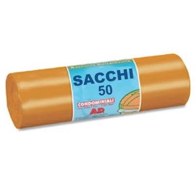 sacchetto rifiuti cm 70x110 110 litri 60 µ colore marrone