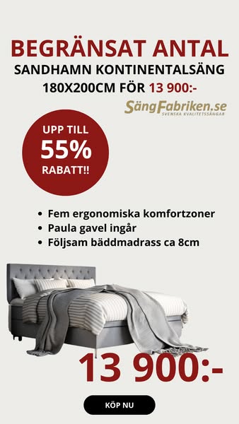 Sandhamn Kontinentalsäng: Endast 13 900
