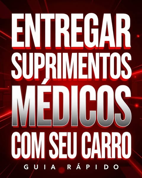 Guia para entregar suprimentos médicos com carro próprio