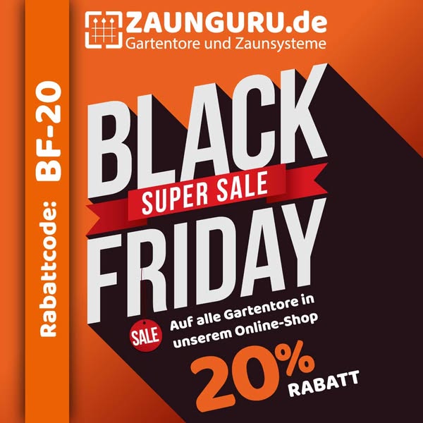 Jetzt -20 % bei ZAUNGURU sichern